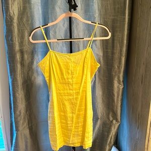 Forever 21 Yellow Mini Dress (Size M)